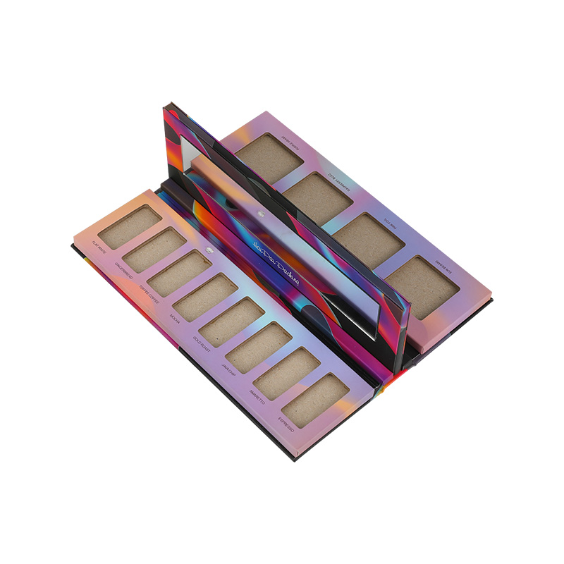 Foldable And Suction-Type Flip-Top Multi-Layer Eyeshadow Set